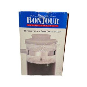BonJour Riviera 8-Cup French Press Coffee Maker Style #3008 NEW in Box